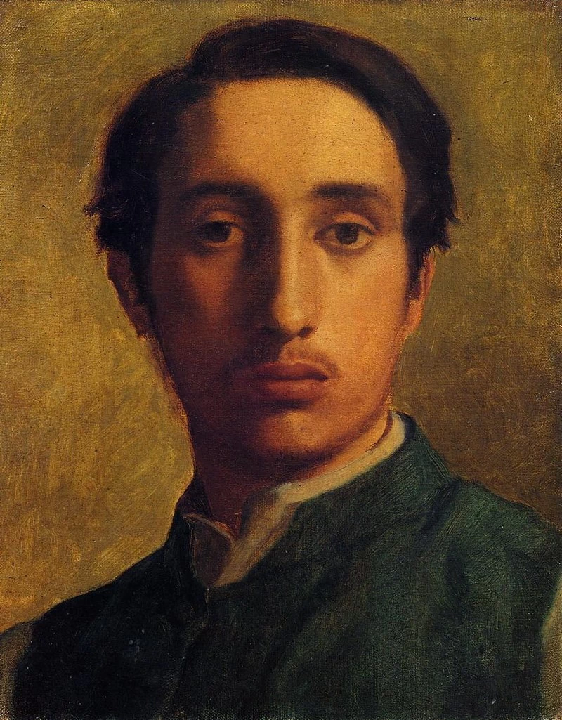 Autoritratto in un gilet verde
